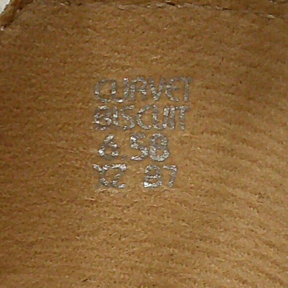 Earth Women's Curvet Biscuit Wedge Leather Peep Toe Sandals   Size 6.5 B - Picture 8 of 9